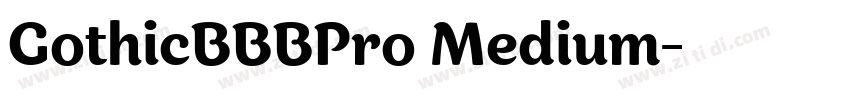 GothicBBBPro Medium字体转换